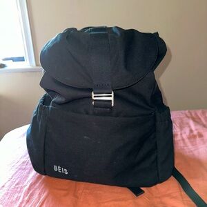 New Beis Rucksack in travel black